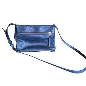 Fossil black leather crossbody bag